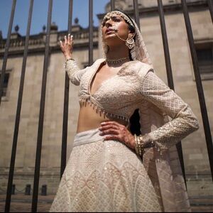 Studio Iris Light Pink wedding lehenga - worn only a few hours.